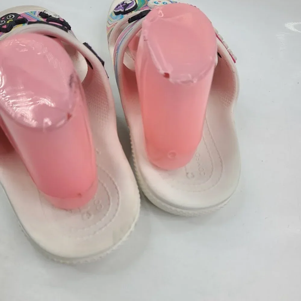 Crocs Men's Multicolor Classic Marble Meo Studs Slip-On Slide Sandal Size‎ 8